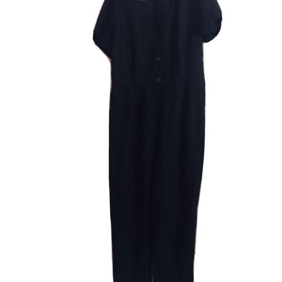 OLD NAVY BLACK JUMPSUIT-ROMPER | Size: L - Picture 3 of 12